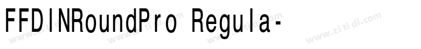 FFDINRoundPro Regula字体转换